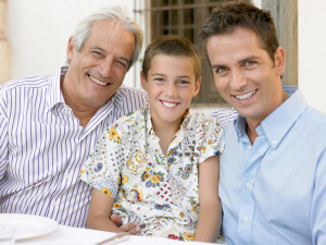 Son father and grandfather